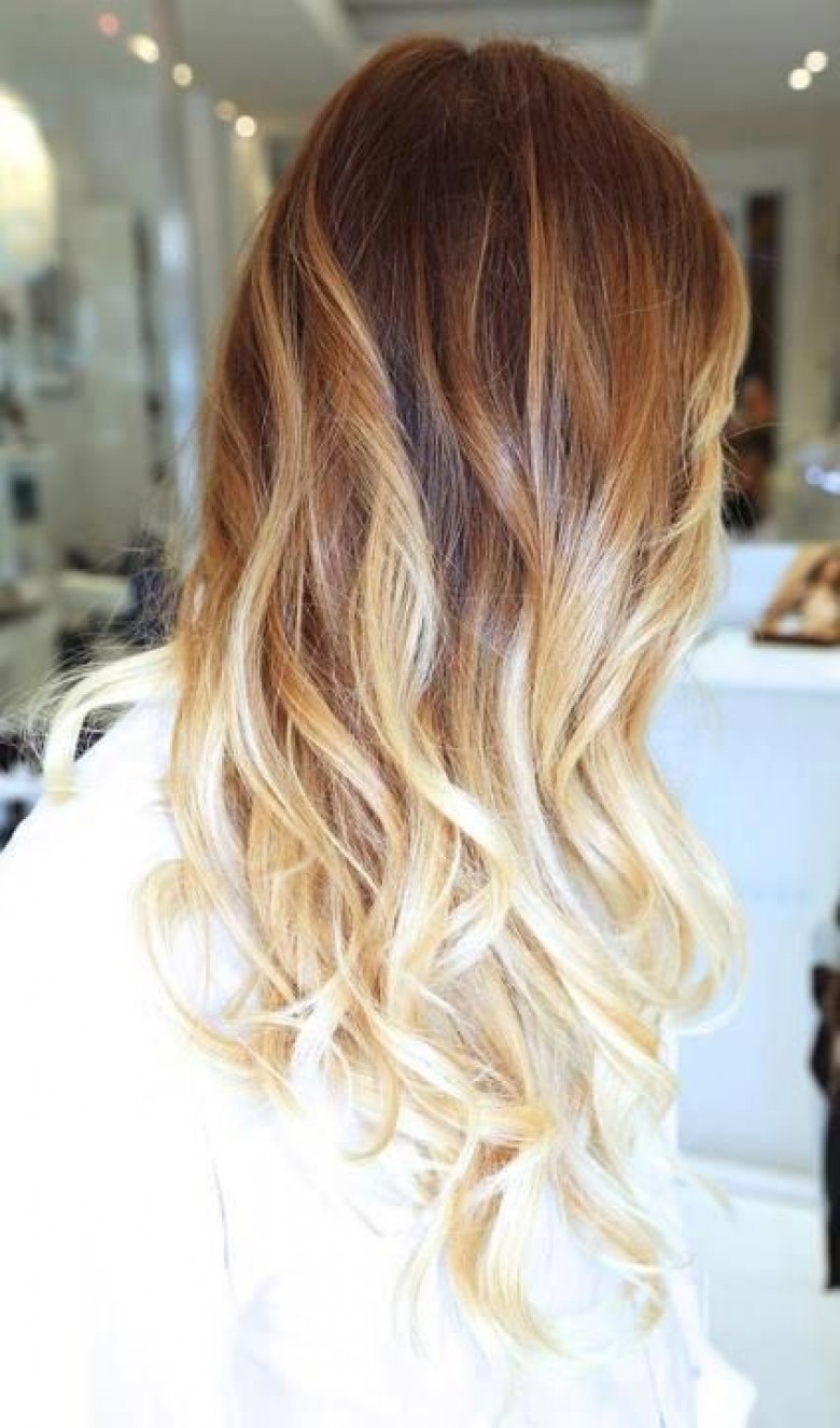 coiffure tie and dye blond