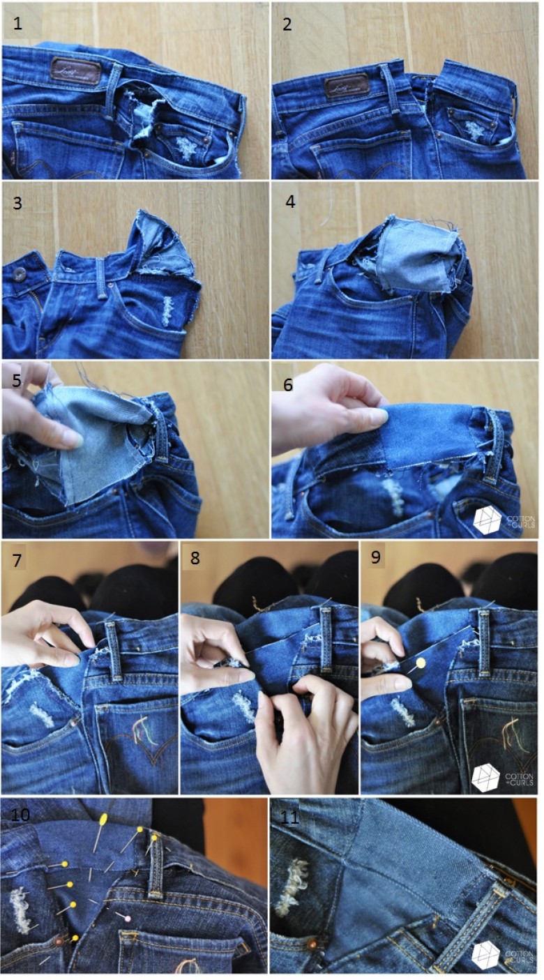5 astuces toutes simples pour resserrer un jean à la taille
