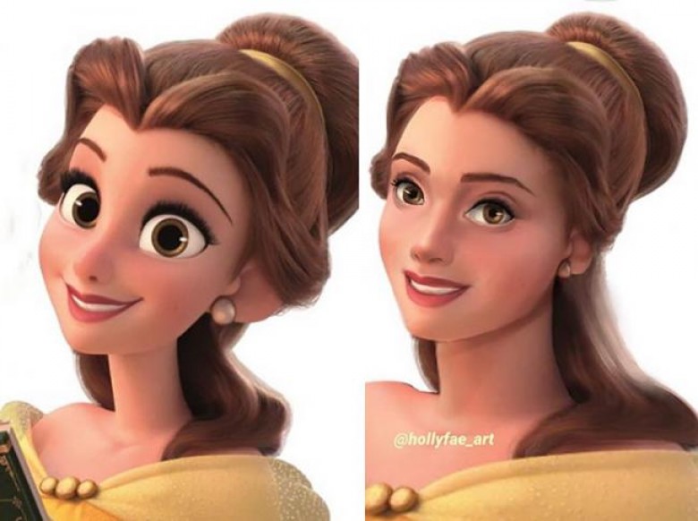 Princesses Disney : des visages plus réalistes  Princesses Disney : des visages plus réalistes