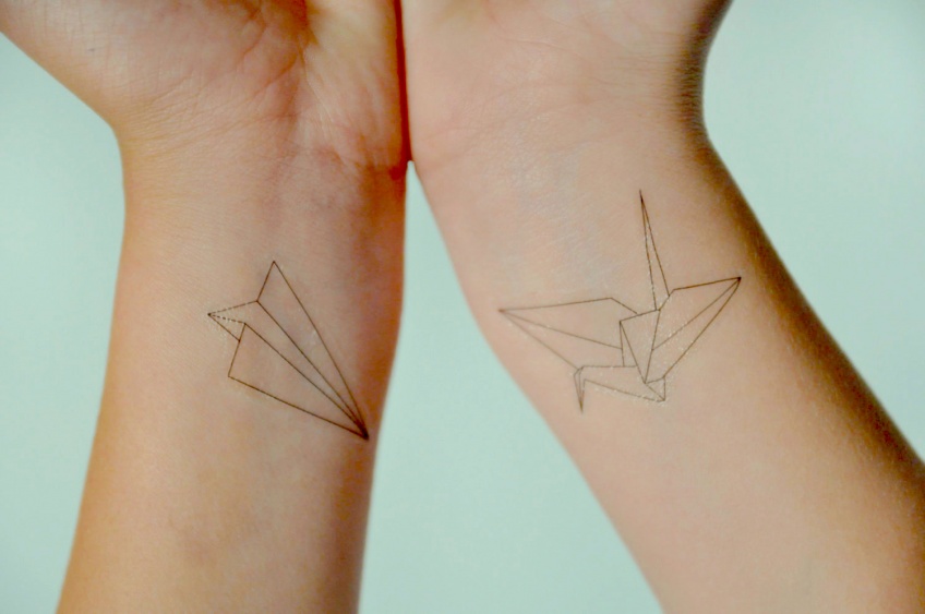 20 idées de tatouages origami