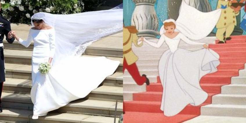 Meghan Markle ressemblait à une princesse Disney durant son mariage !