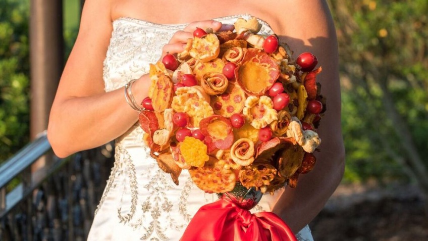 Craquez pour un pizza-bouquet pour votre mariage !
