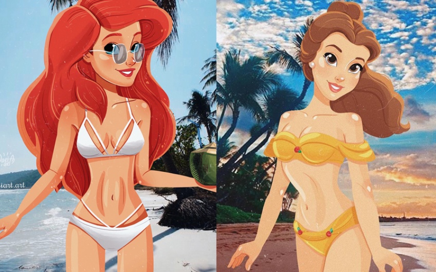 Le compte Instagram qui affiche les princesses Disney en mode vacancières stylées !