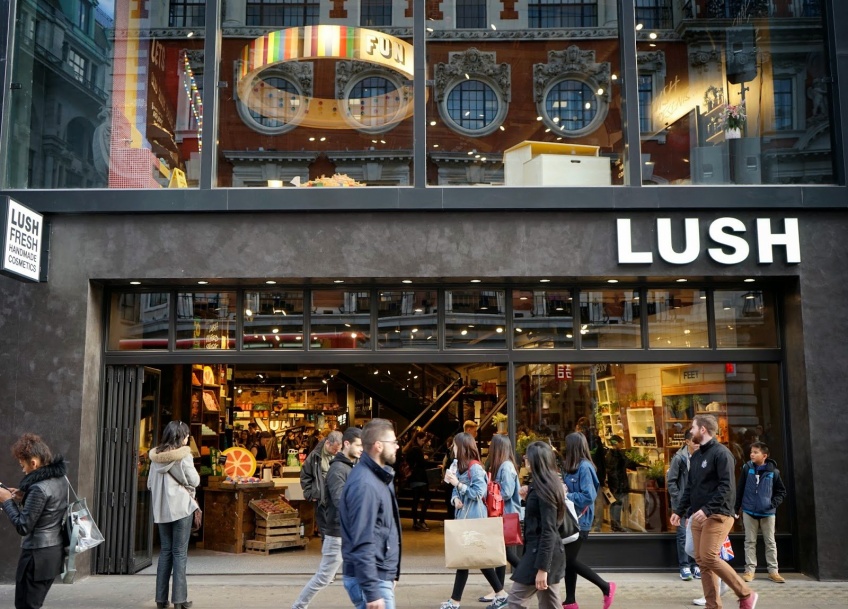 Découvrez la plus grande boutique Lush située à Londres