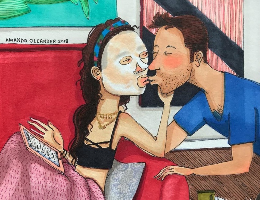 Une artiste illustre la vie de couple de la manière la plus romantique qu'il soit et on fond totalement