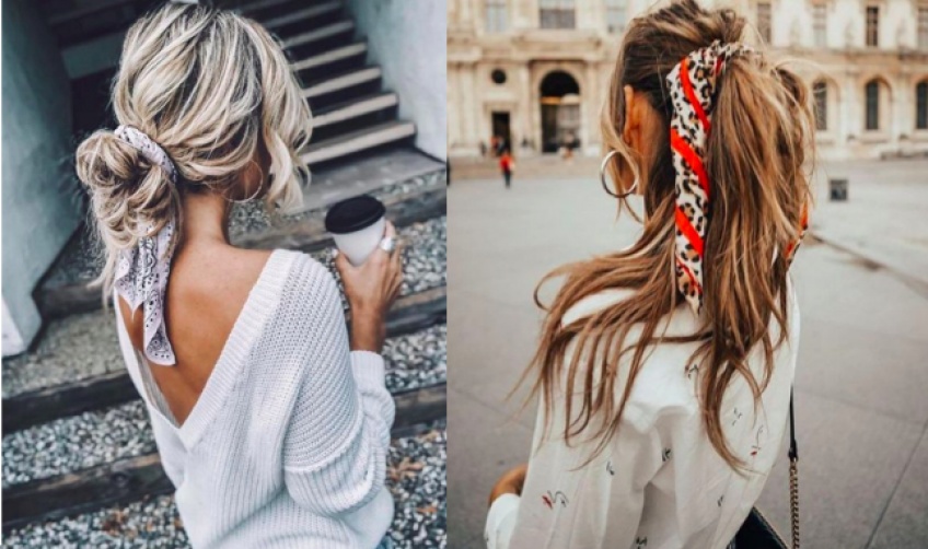 Créoles et foulard : la combinaison ultra-trendy de la saison
