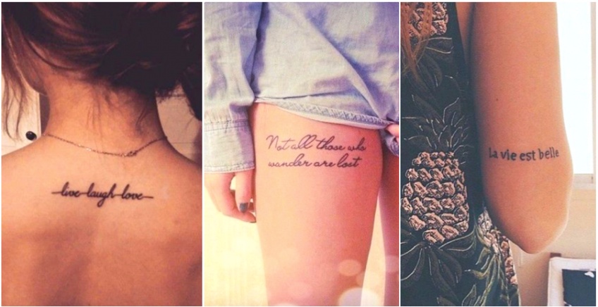 Les plus belles inspirations de phrases à se faire tatouer !