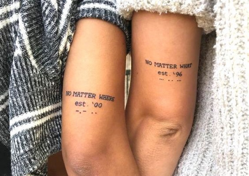 Ces idées de tatouages à faire avec son frère ou sa soeur !