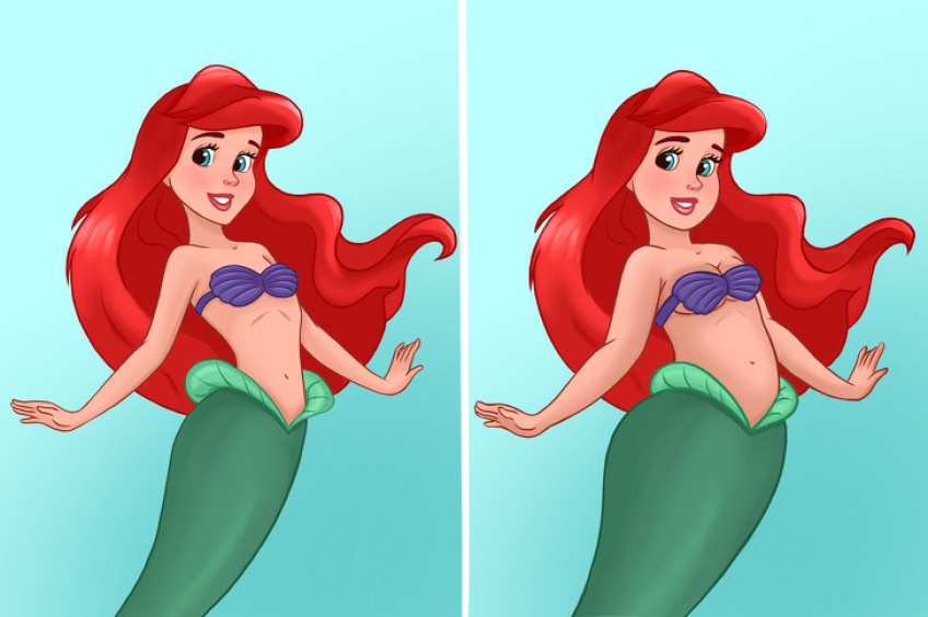 Cet artiste imagine nos princesses Disney préférées avec des formes !