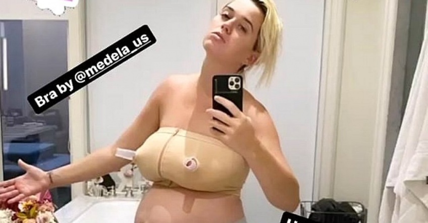 Katy Perry dévoile une photo de son corps post-partum sans complexe !