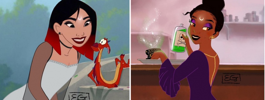 Cette artiste transforme les princesses Disney en sorcières aux super-pouvoirs