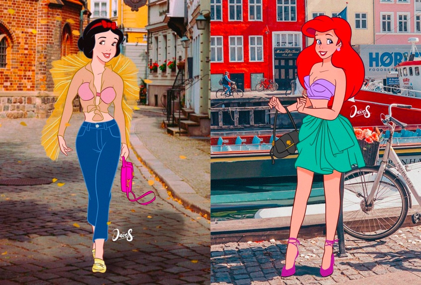 Ce graphiste imagine les personnages de Disney en influenceurs mode