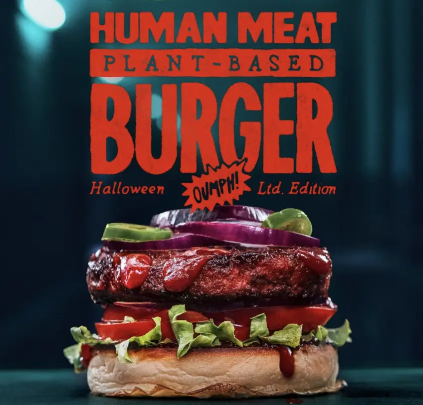 Un burger végan au goût de viande humaine ? Bientôt une réalité !