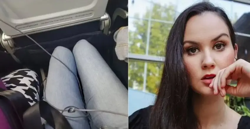 Cette jeune femme en colère d'avoir été "coincée" entre des passagers en surpoids !