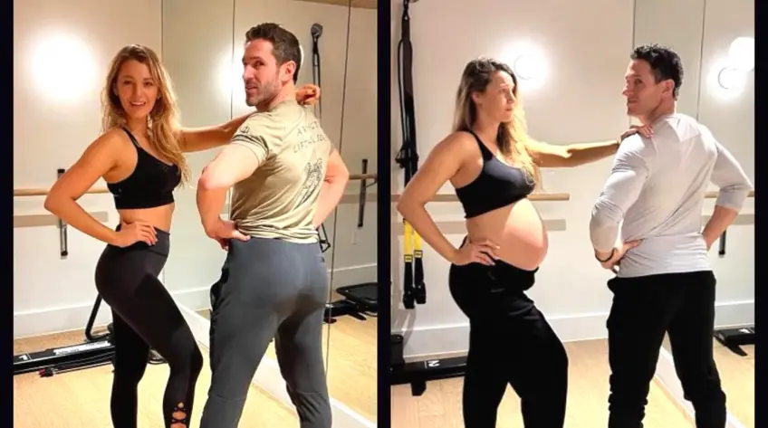 Blake Lively enceinte, elle partage des photos de son baby bump avec humour