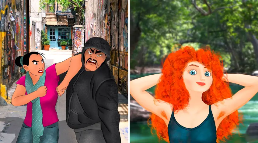 Cet artiste imagine les personnages de Disney dans des situations de la vie réelle !