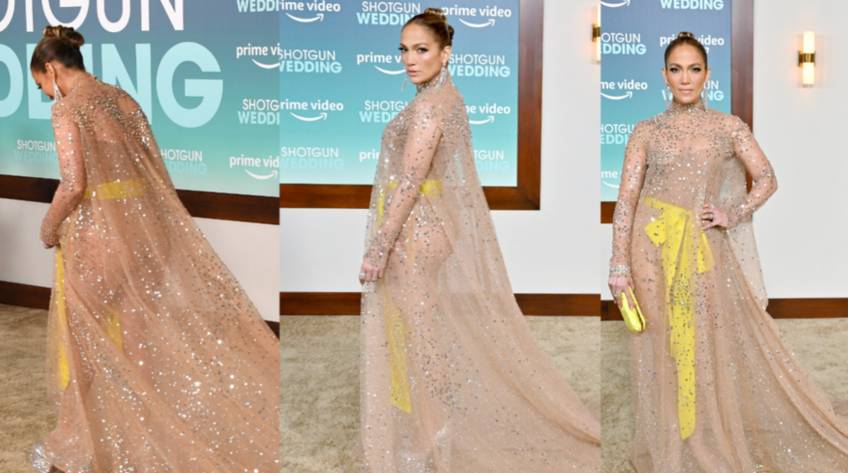 Jennifer Lopez opte pour la naked dress