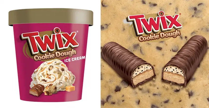 Twix lance sa glace saveur cookie dough