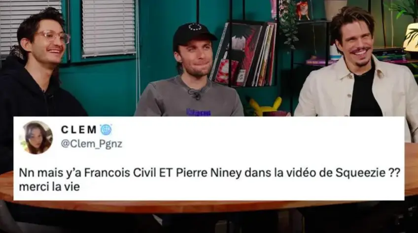 Squeezie, Pierre Niney et François Civil enflamment la toile dans cette vidéo hilarante !