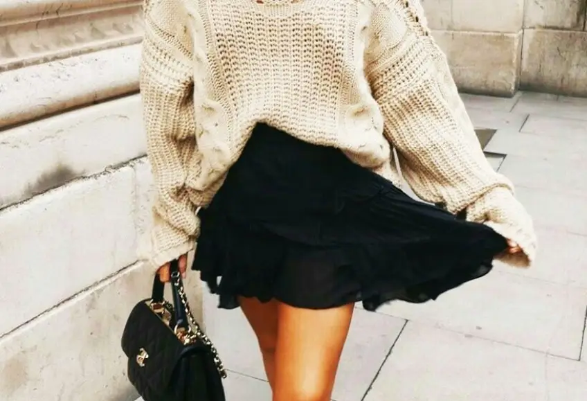looks instagram mini-jupe style automne
