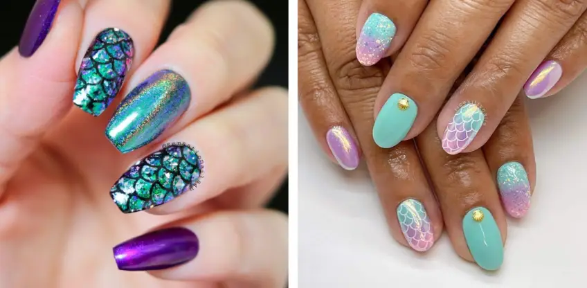 Mermaid Nails : le nail art des sirènes sera la tendance à adopter sur nos ongles cet été !
