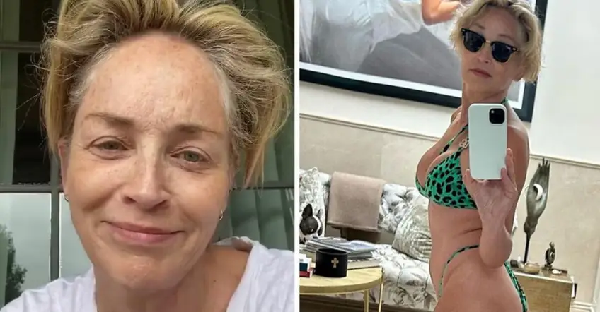 Sharon Stone prouve qu'on peut toujours porter un bikini à 65 ans !