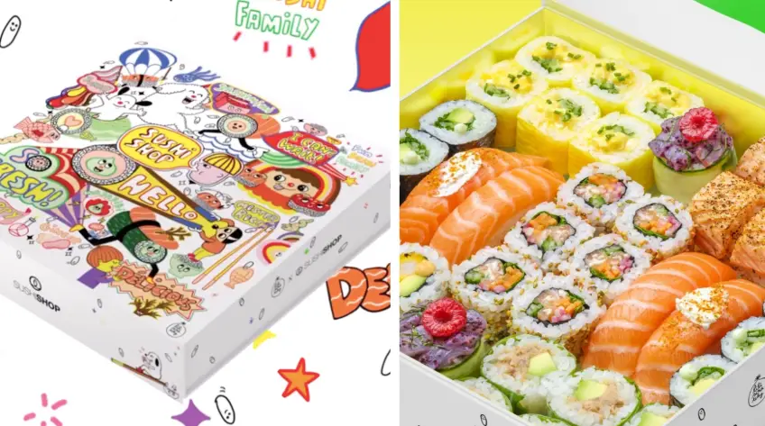 Sushi Shop sort sa box pour enfant, en collaboration avec l'illustratrice Lili Scratchy