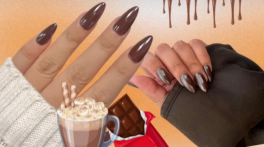 Les ‘chocolate brown chrome nails’ une tendance qui devrait vous plaire si vous adorez le marron
