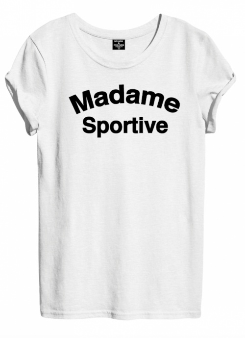 T-shirt message sportive