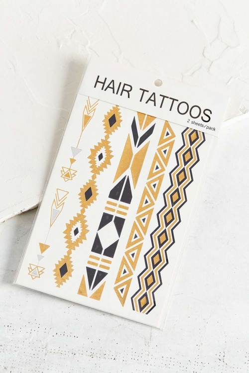 Hair Metallic Tattoos