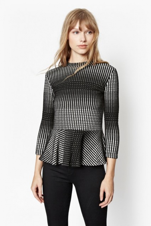 French Connection top peplum 