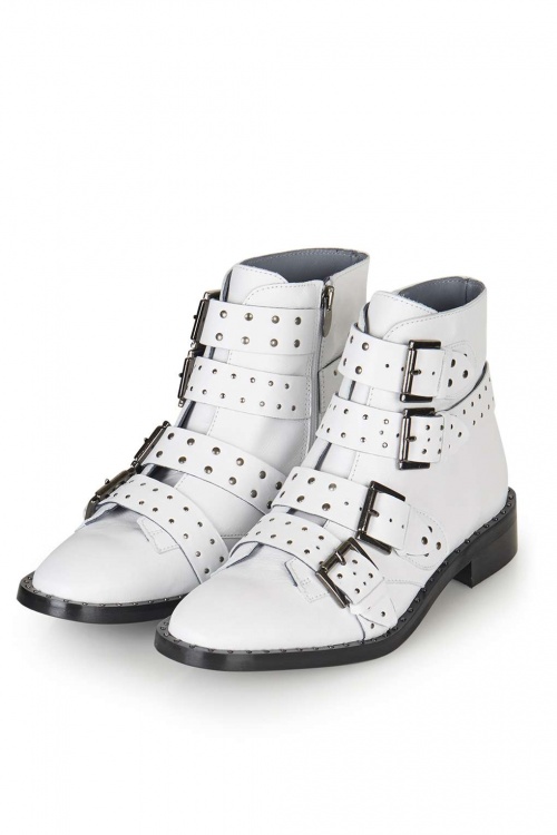 Topshop - Bottines blanches