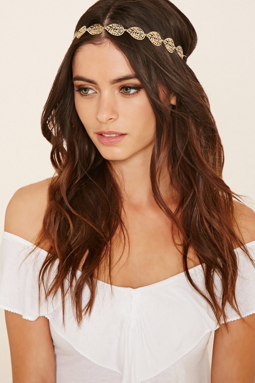 Forever 21 headband feuille or