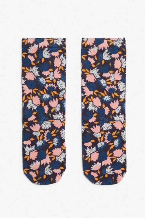 Monki - Chaussettes motif fleurs