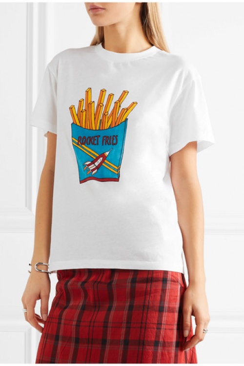 Ganni - t-shirt imprimé frites
