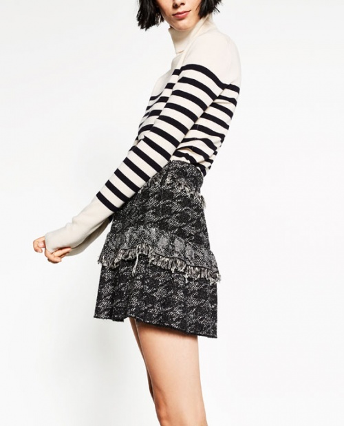 Zara  mini jupe tweed