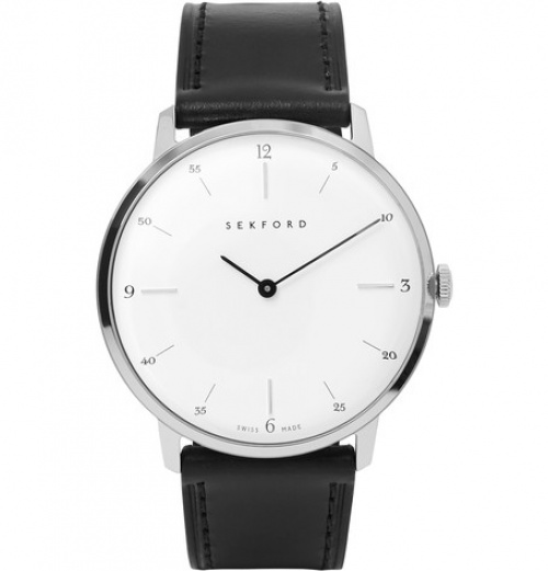 Type 1A Stainless Steel And Leather Watch