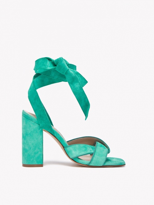 SANDALE LACE UP TURQUOISE