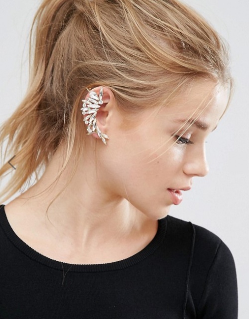 Orelia - Grand bijou d'oreille avec cristaux