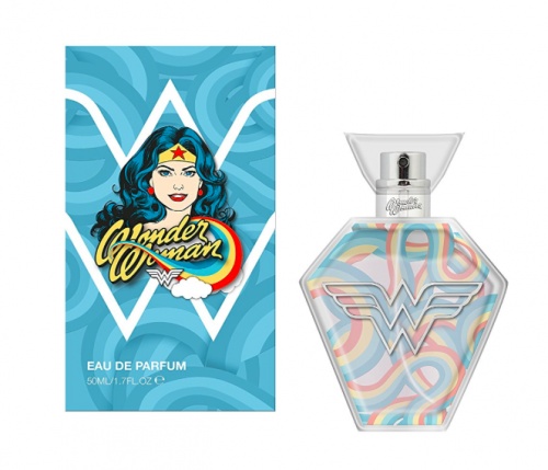 Une eau de parfum au design et aux couleurs de Wonder Woman