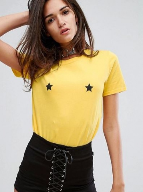 Adolescent Clothing - T-shirt boyfriend avec imprimé étoile