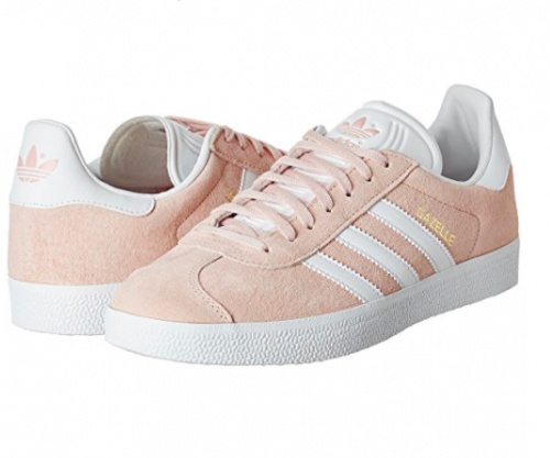 Adidas - Sneakers gazelle blanche et rose