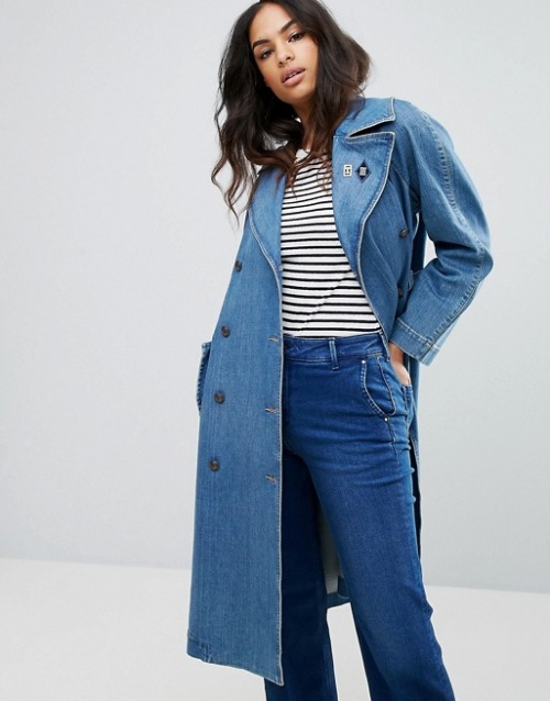 Tommy Hilfiger X Gigi Hadid- Trench-coat en jean