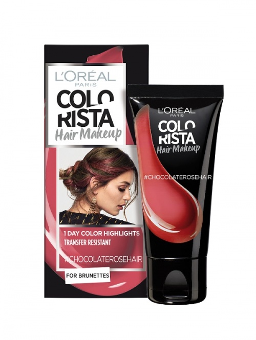 L'Oréal Paris - Colorista Hair Makeup - #ChocolateRoseHair