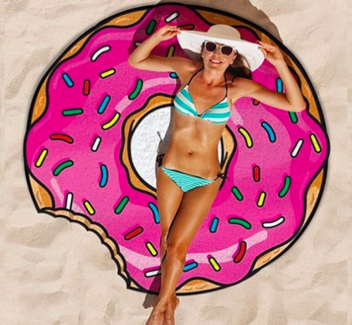 Baffect - Serviette de plage format Donut's 