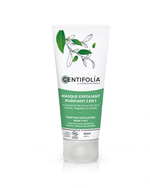  Centifolia - Masque Exfoliant Purifiant 3 en 1 au Thé Vert