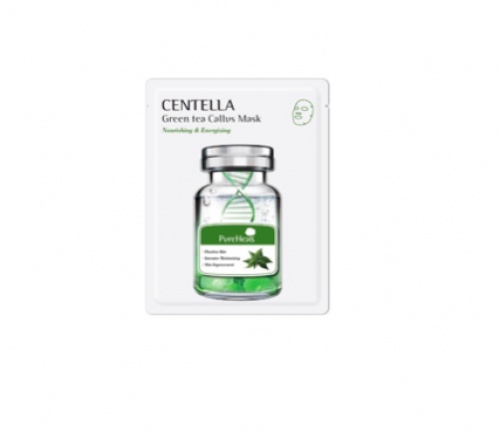 Pure Heals - Masque Feuille aux Extraits de Centella Asiatica & Callus de Thé Vert