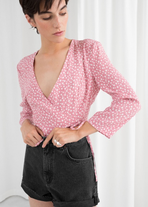 & Other Stories - Blouse cache-coeur
