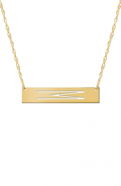 Janes Basch Designs - Personalized Bar Pendant Necklace