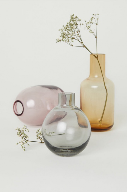 Mini vase en verre transparent